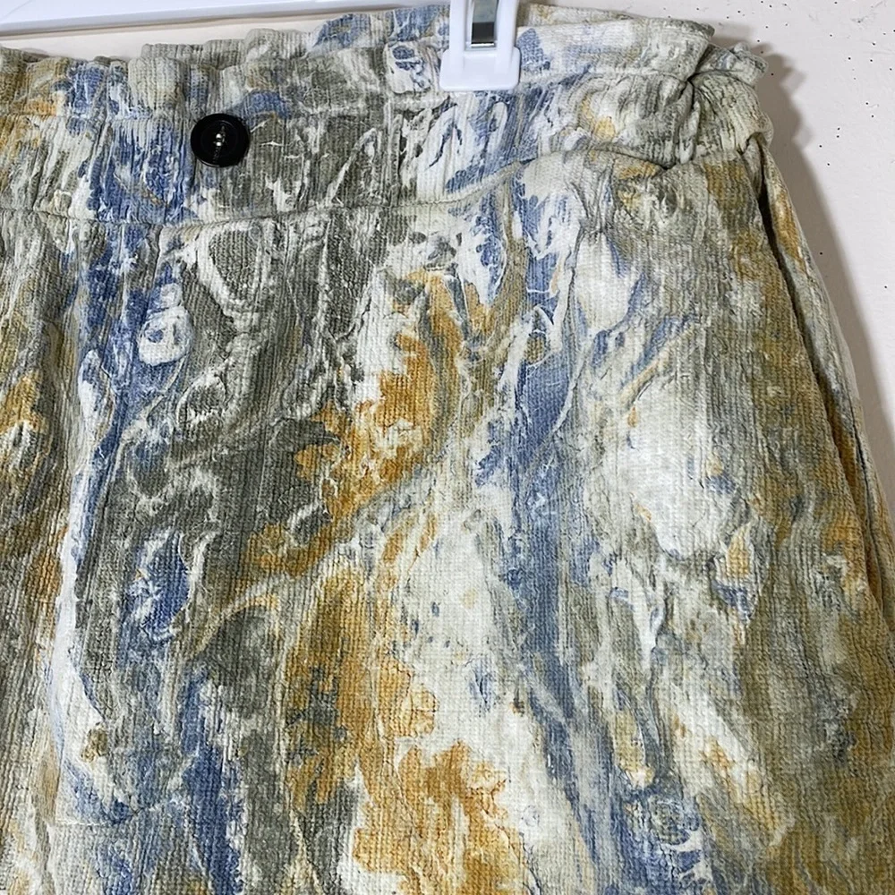 NWT. Boho Anthropologie Tina & Jo Olivenne Marble Dyed Pants. Large - Picture 6 of 12
